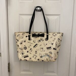 Kate Spade Poplar Street Francis Canvas Cream Tote